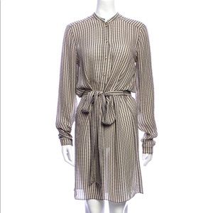 Gucci silk shirt knee length dress